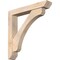 Ekena Millwork Legacy Slat Smooth Bracket w/ Offset Brace, Douglas Fir, 5 1/2"W x 32"D x 32"H BKT0604X32X32LEC06SDF - alternate 1
